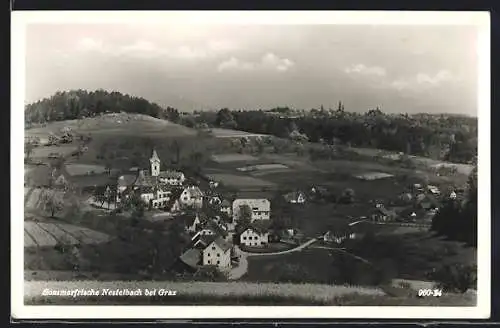 AK Nestelbach /Graz, Gesamtansicht aus der Vogelschau