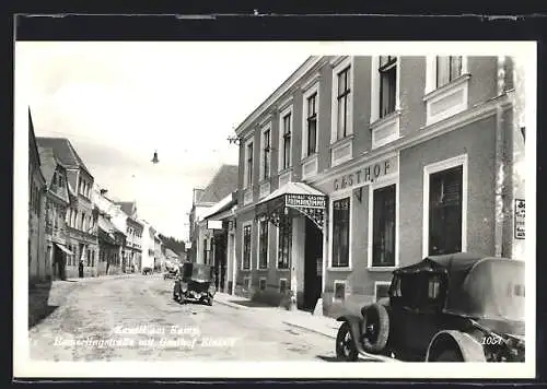 AK Zwettl am Kamp, Hamerlingstrasse mit Gasthof Einfalt