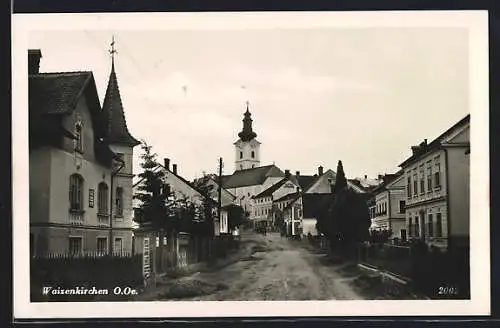 AK Waizenkirchen, Strassenpartie im Ort