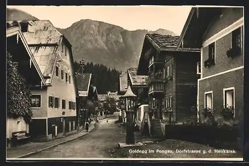 AK Goldegg im Pongau, Dorfstrasse g. d. Heukarek