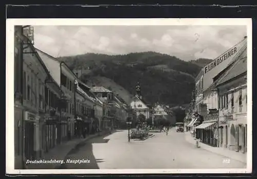 AK Deutschlandsberg, Hauptplatz, Friseur, Sphinx Pumpe Garage