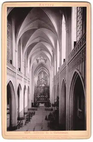 Fotografie Lichtdruck Römmler & Jonas, Dresden, Ansicht Anvers, Interieur de la Cathedrale