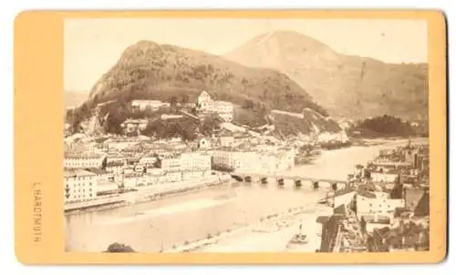 Fotografie L. Hardtmuth, Salzburg, Ansicht Salzburg, Blick von der Bürgerwehr nach der Stadt