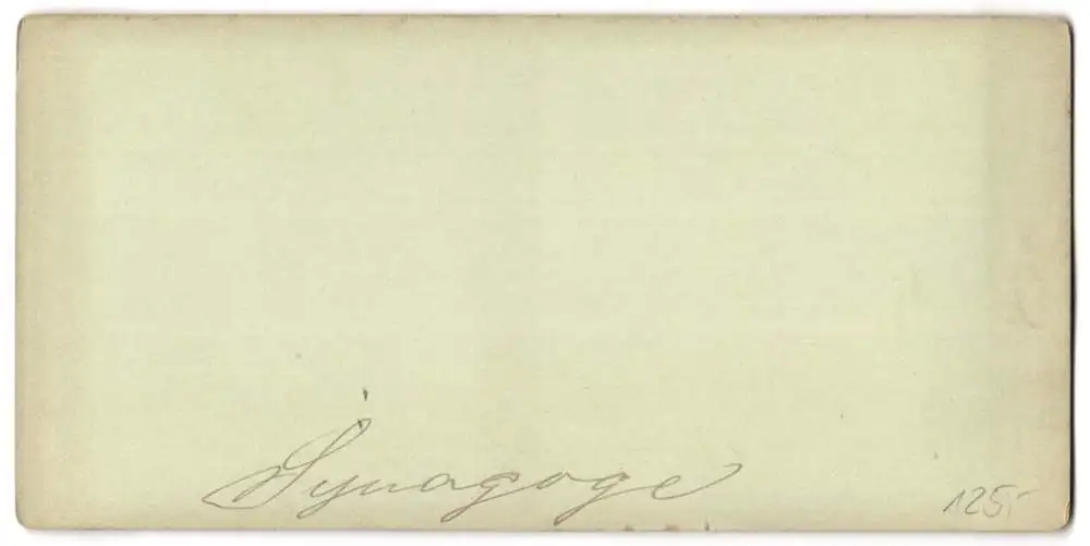 Stereo-Fotografie E. Oertel, Berlin, Ansicht Berlin, die Synangooge in der Oranienstrasse 1