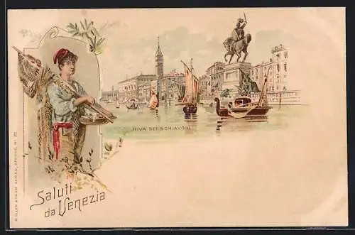 Lithographie Venezia, Riva dei Schiavoni