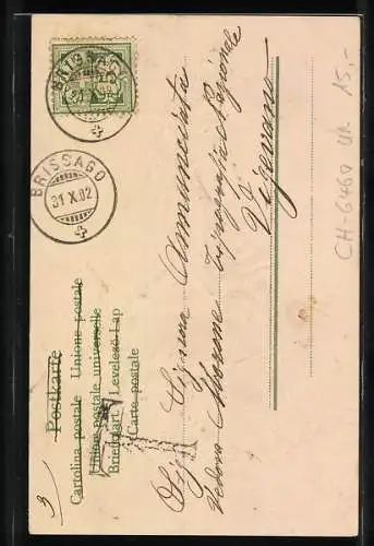 AK Altdorf, Das Tell-Denkmal mit Fahne