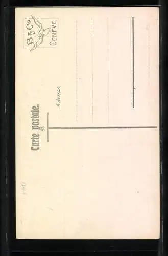 AK Paar in Schweizer Tracht mit Bibel