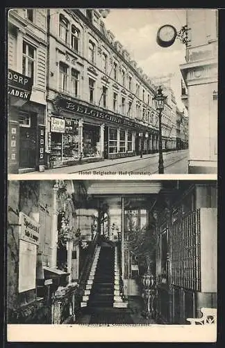 AK Köln, Hotel Belgischer Hof in der Komödienstrasse