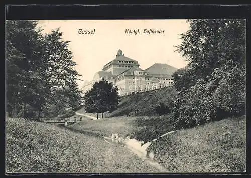 AK Cassel, Blick auf das königliche Hoftheater