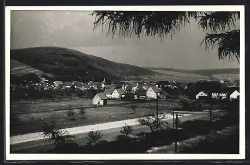 AK Gieselwerder a. d. Weser, Ortsansicht mit Umgebung
