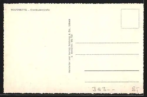 AK Wolfenbüttel, Partie in der Krambudenstrasse