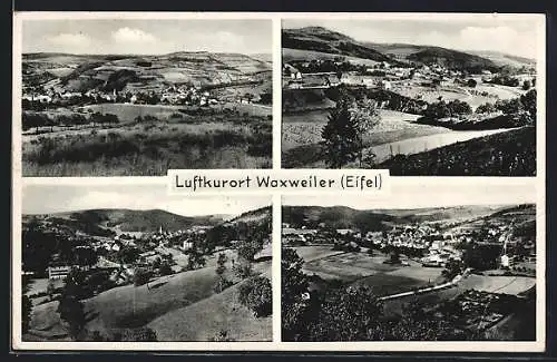 AK Waxweiler /Eifel, Ortsansichten mit Umgebung