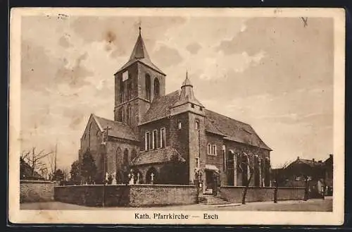 AK Esch / Eifel, Kath. Pfarrkirche, Spendenkarte