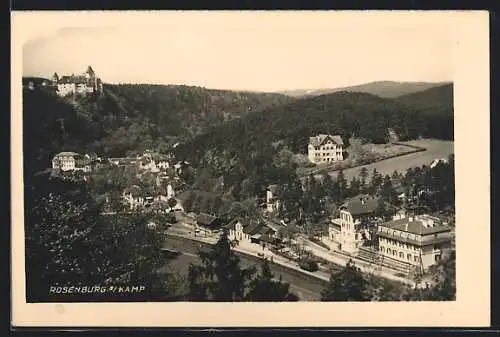 AK Rosenburg a. Kamp, Blick auf den Bahnhof