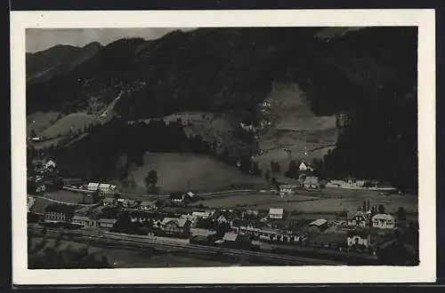 AK St. Aegyd a. N., Blick auf das Bahnhofviertel