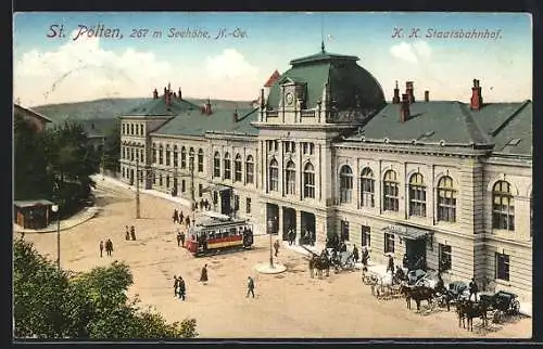 AK St. Pölten, Am K. k. Staatsbahnhof