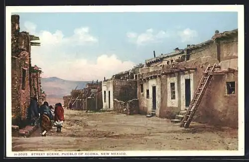 AK Pueblo of Acoma, NM, Street Scene