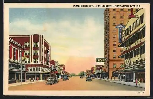 AK Port Arthur, TX, Procter Street, Looking North