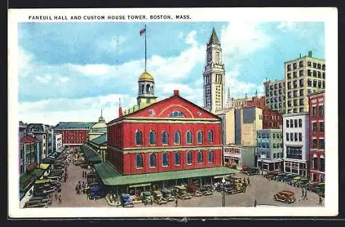 AK Boston, MA, Faneuil Hall and Custom House Tower