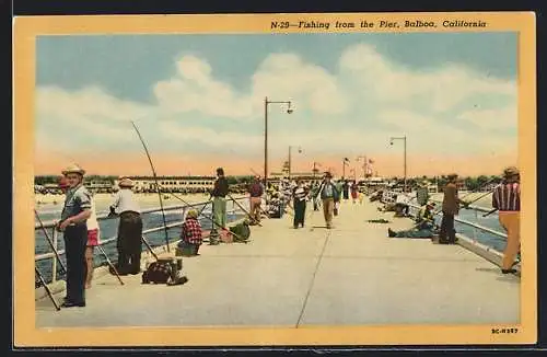 AK Balboa, CA, Fishing from the Pier