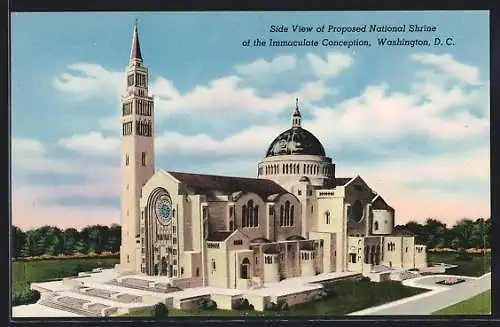 AK Washington D.C., Side View of Proposed National Shrine of the Immaculate Conception
