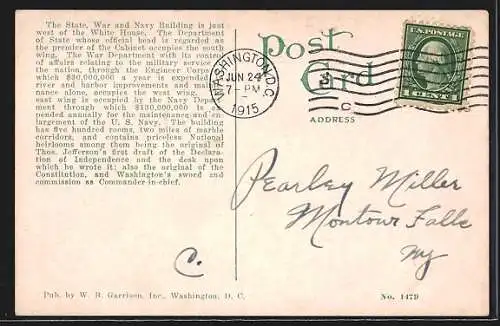 AK Washington D.C., State, War and Navy Building