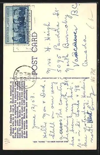 AK Omaha, NE, Singing Tower