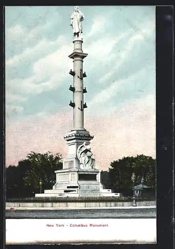 AK New York, NY, Columbus Monument
