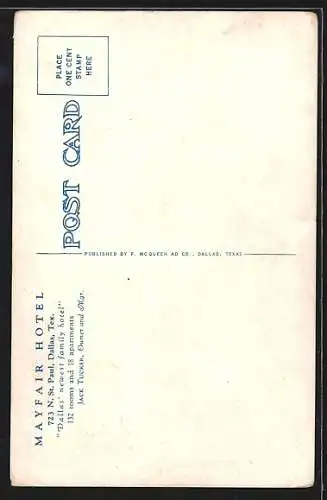 AK Dallas, TX, Mayfair Hotel