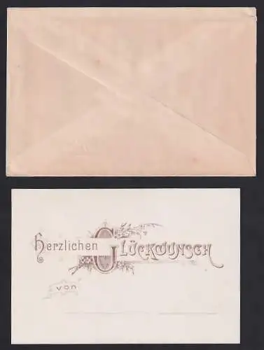 Dekorativer Brief mit Umschlag Berlin, Private Stadtpost Neue Berliner Omnibus- u. Packetfahrt AG, Nationalgalerie
