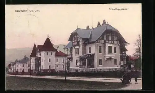 AK Kirchdorf /Ob.-Oest., Villen in der Schmideggstrasse