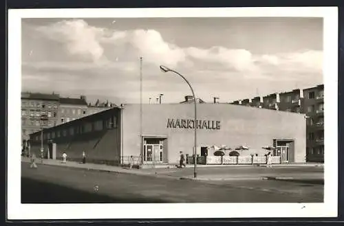 AK Berlin-Kreuzberg, Marheineke-Kaufhalle, Marheinekeplatz