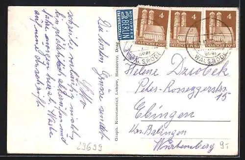 AK Bomlitz, Hauptstrasse, Ledigenheim, Verwaltungsgebäude