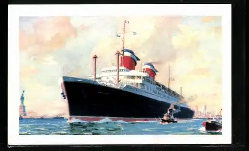 AK New York, Passagierschiff S.S. America