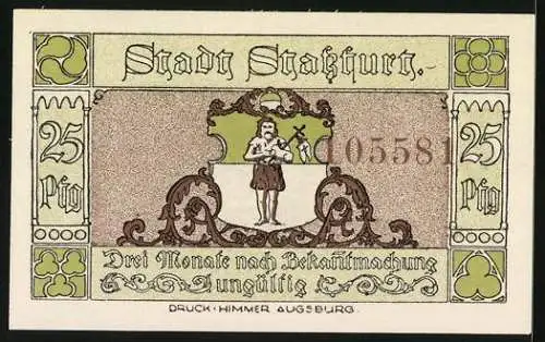 Notgeld Stassfurt 1921, 25 Pfennig, Mittagspause im Berlepsch-Schacht