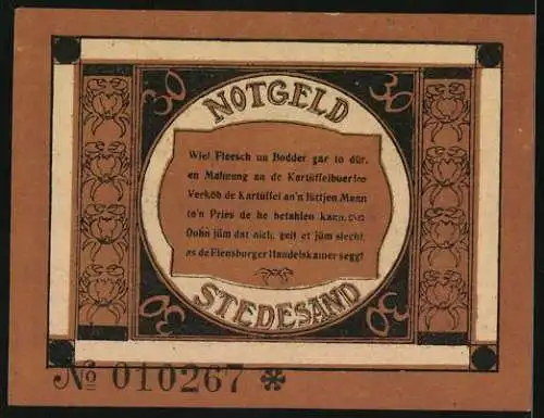 Notgeld Stedesand 1920, 30 Pfennig, Bauern bei der Ernte