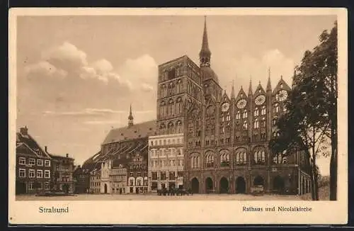 AK Stralsund, Rathaus und Nicolaikirche