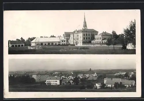 AK Traun /O. Ö., Gebäude am Ortrand