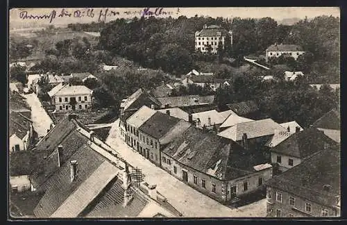 AK Kilb /N.-Oe., Marktplatz aus der Vogelschau