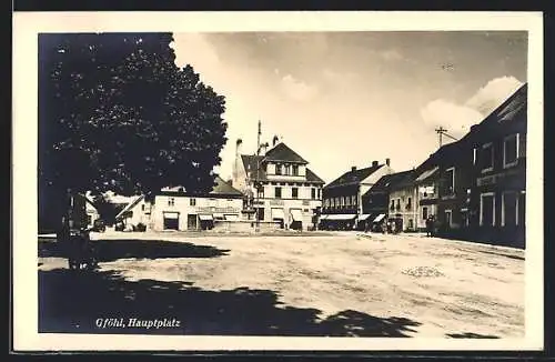 AK Gföhl, Hauptplatz im Sonnenschein