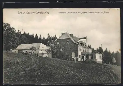 AK Kirchschlag bei Linz, Bad und Gasthof Kirchschlag