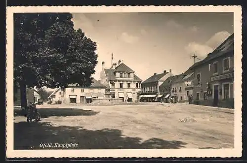 AK Gföhl, Geschäft v. Eduard Westermayr, Hauptplatz