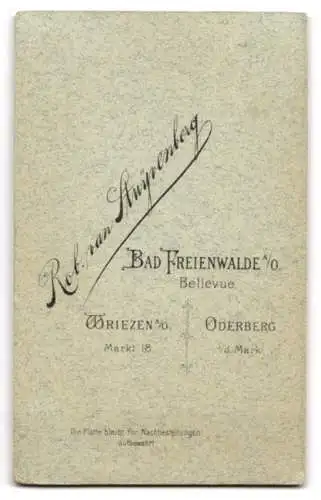 Fotografie Rob. van Stuyvenberg, Bad Freienwalde a. O., Bellevue, Zwei Damen aneinandergelehnt im Portrait