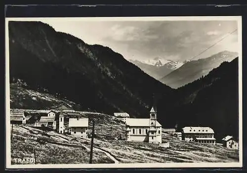 AK Trafoi, Panorama mit Kirche