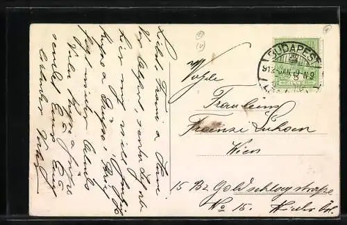 AK Budapest, Részlet a Királyi Palotából