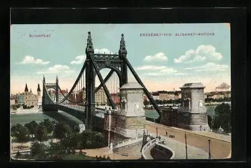 AK Budapest, An der Elisabet-Brücke