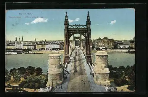 AK Budapest, Elisabeth-Brücke