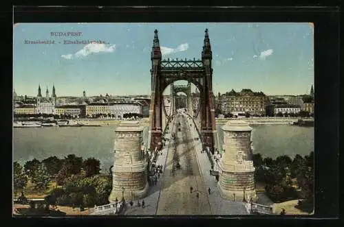 AK Budapest, Elisabeth-Brücke