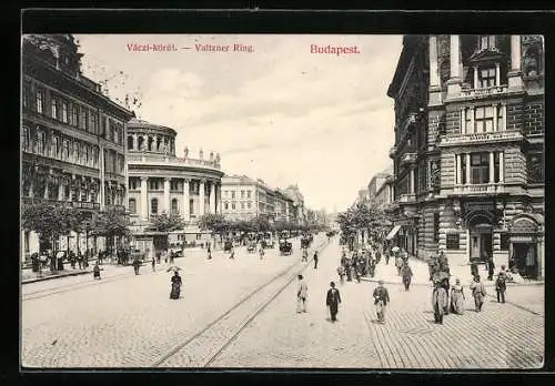 AK Budapest, Strassenpartie am Vaitzner Ring