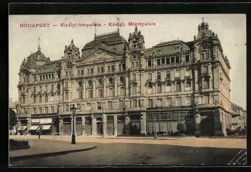 AK Budapest, Am Königl. Miethpalais